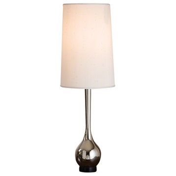 Bulb Vase Lamp, Nickel