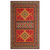 Safavieh Classic Vintage Collection CLV511 Rug, Red/Slate, 6'7" X 9'2"