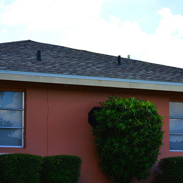 Shingle Reroof with new 6' Seamless Gutters