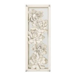 Ivory Succulents I - Artwork