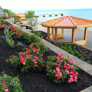 Lakefront Resort Inspired Pool, Patio and Suspended Deck