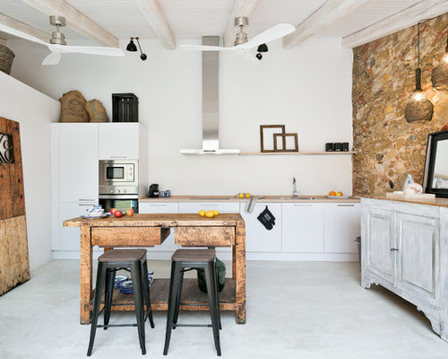 Rustikale Küchen mit Waschbecken Ideen, Design & Bilder | Houzz