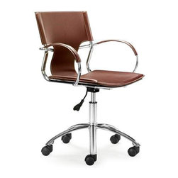 Vera Chrome Office Chair | Wenge - Office Chairs