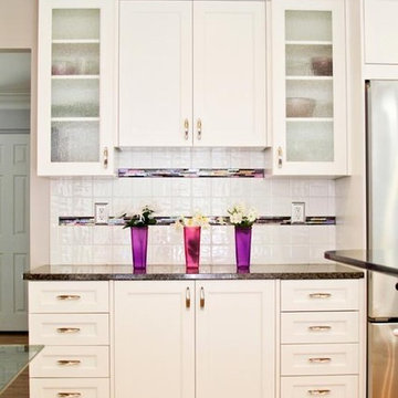 Purple Accent Kitchen