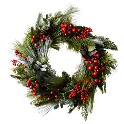 Rustic Wreaths And Garlands by Mills Floral Company