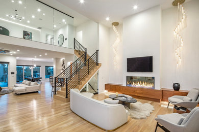 Home design - contemporary home design idea in Omaha
