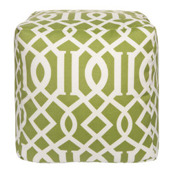 Surya Poufs- (POUF-110) - Floor Pillows And Poufs