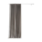 Neutral Gray Doublewide Room Darkening Curtain Single Panel, 100"x108"