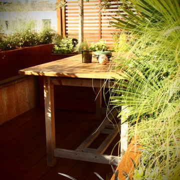 Terrasse bois & cuivre