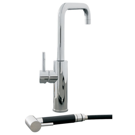 Mitu Faucet With Side Sprayer, Chrome