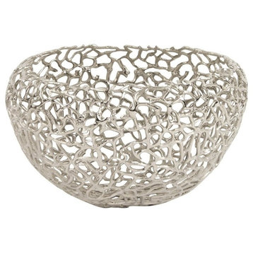Howard Elliott Aluminum Silver Nest Basket