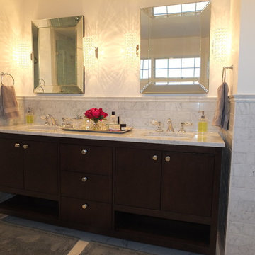 Basking Ridge All Carerra Master Bath