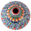 Novica Handmade Uzbek Delight Glazed Ceramic Vase