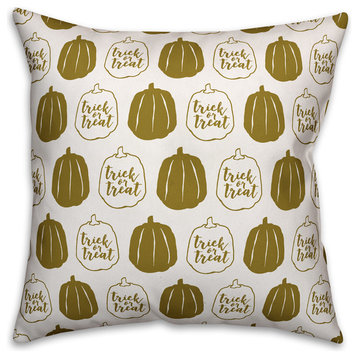 Gold Pumpkins 16"x16" Indoor / Outdoor Pillow
