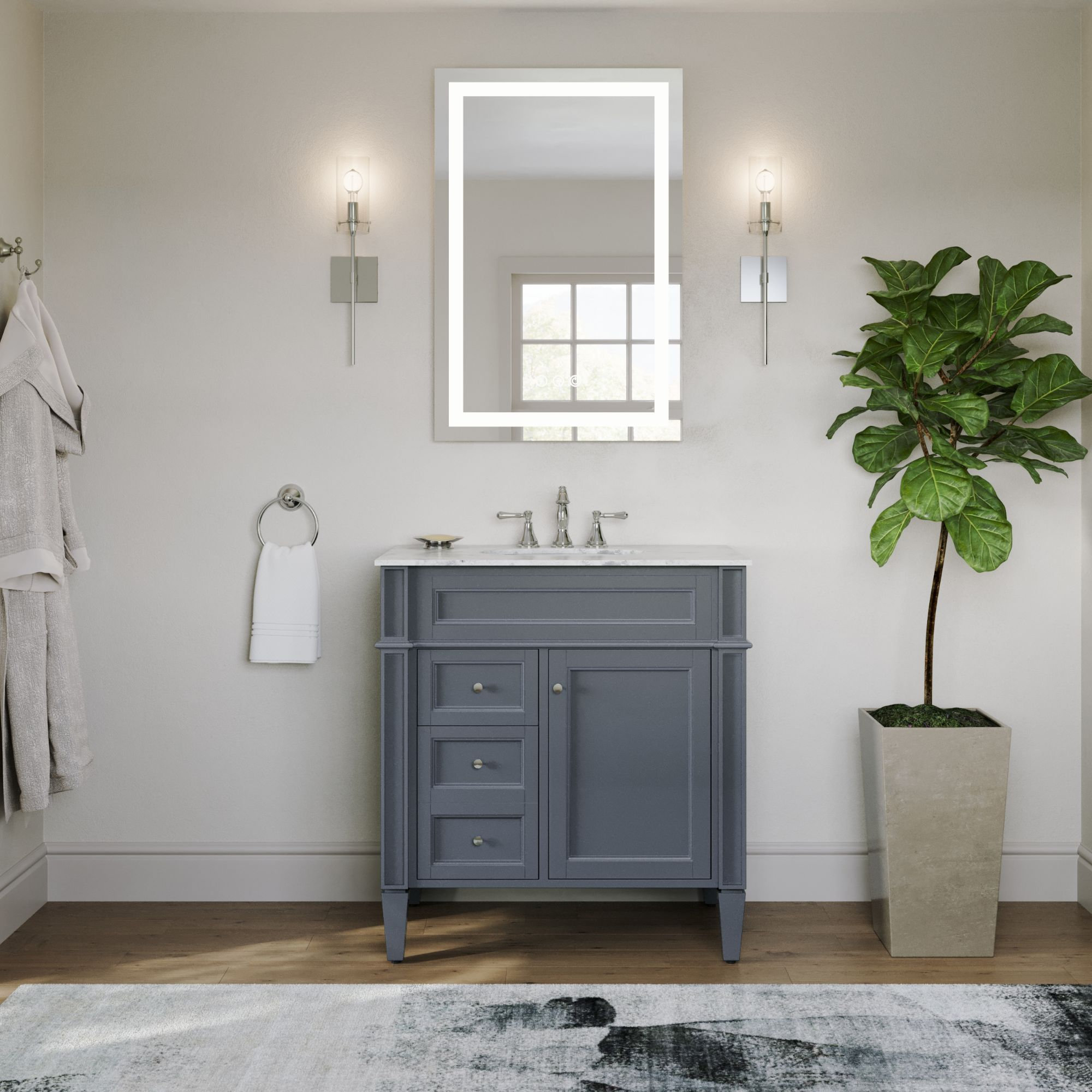 The Park Avenue Bathroom Vanity, 32" - Transitional - Bathroom Vanities ...