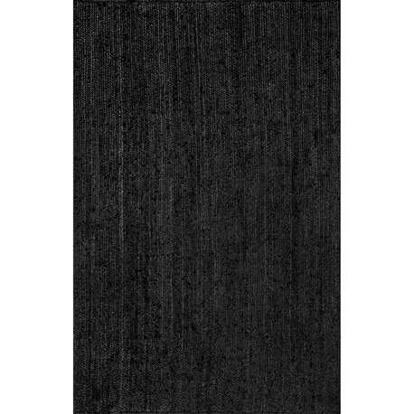 Nuloom Rigo Hand Woven Farmhouse Jute Area Rug, Black 9'x12'
