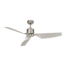 Lucci Airfusion Climate II DC Ceiling Fan With Remote, Brushed Chrome
