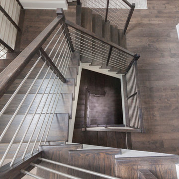 Project #50 | Geometric Staircase with Contrasting Tones