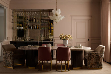 Inspiration for a dining room remodel in Chicago