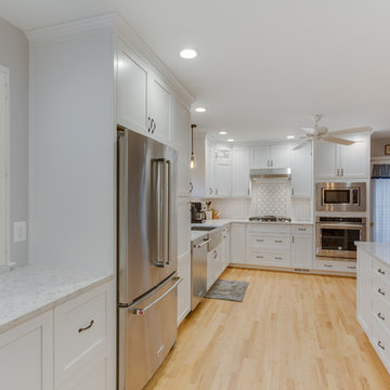 Alexandria, VA White and Chocolate Kitchen Design