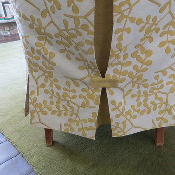 Slipcover - wingchair - Gailbraith and Paul hand blocked print