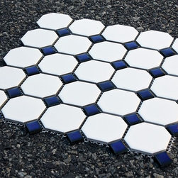 Octagon with Cobalt Blue Dots - Products