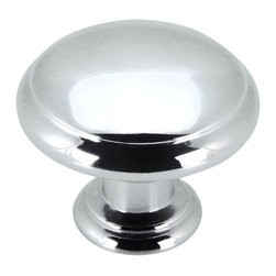Cosmas - Cosmas 5422CH Polished Chrome Cabinet Mushroom Knob, 1-3/16" Diameter, Set of 5 - Cabinet And Drawer Knobs
