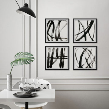 Linear Expression Quadriptych