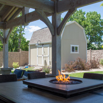 Bleach Timber Pavilion Pergola Outdoor Living Area