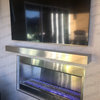 72"x12"x2.5"  Shelf Stainless Steel Floating Brushed