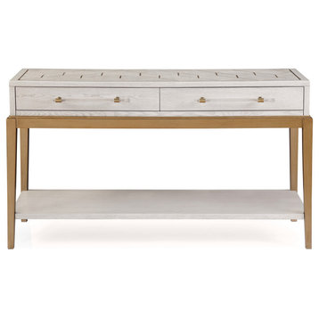 Perrine White Console Table