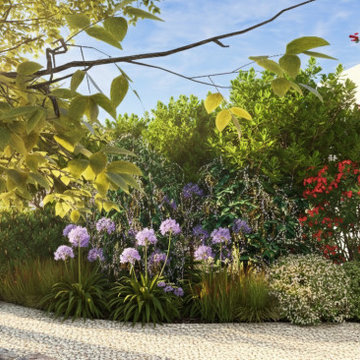 terrazza con giardino resiliente