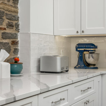 Transitional White Kitchen Remodel Penn Valley, PA