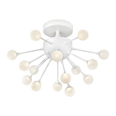 Impulse 15-Light Semi Flush Mount, Cloud