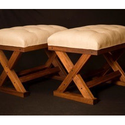 Custom Built X Benches Starting at $1600 - Upholstered Benches