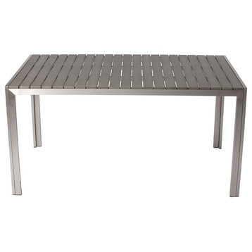 Breeze 59" Dining Table, Gray