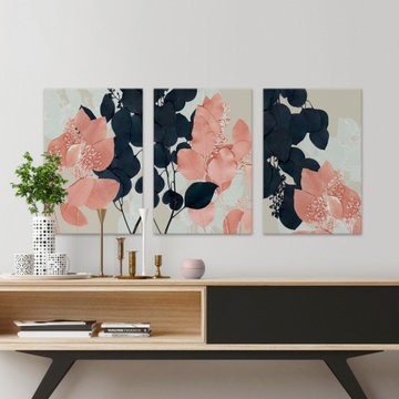 Flower Leaves Triptych