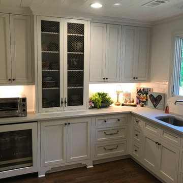 Transitional Kitchen and Laundry Room