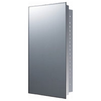 Stainless Steel Series Medicine Cabinet, 16"x26", Recessed Mounted