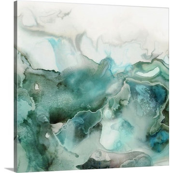 "Mint Bubbles I" Canvas Art, 36"x36"x1.25"