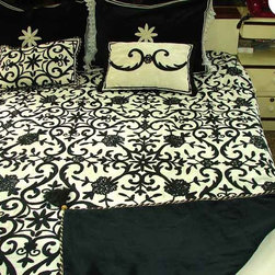 Crewel Fabrics Drapes and Curtains - Bedspreads