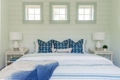 Beach style bedroom photo in Tampa