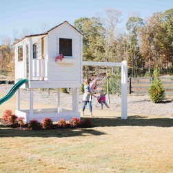 6ft x 6ft Little Cedar Playhouse with Sandbox - Kids Toys And Games