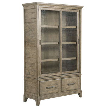 Kincaid Furniture Plank Road Darby Display Cabinet, Brown