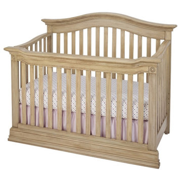Baby Cache Montana Traditional Wood 4-in-1 Convertible Crib in Driftwood