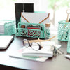 Mint Green Desk Organizers and Accessories-5 Piece