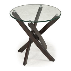 Brisbane Round End Table - Side Tables And End Tables