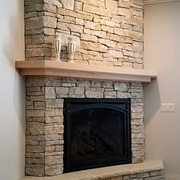 Fond du Lac Rustic Ledgestone with Silverdale Cut Stone