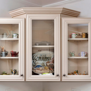 Cream Kitchen with Corner Cabinet in Essex, MD