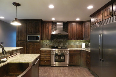 Mountain style kitchen photo in Salt Lake City
